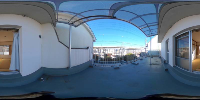 パノラマ画像バルコニー