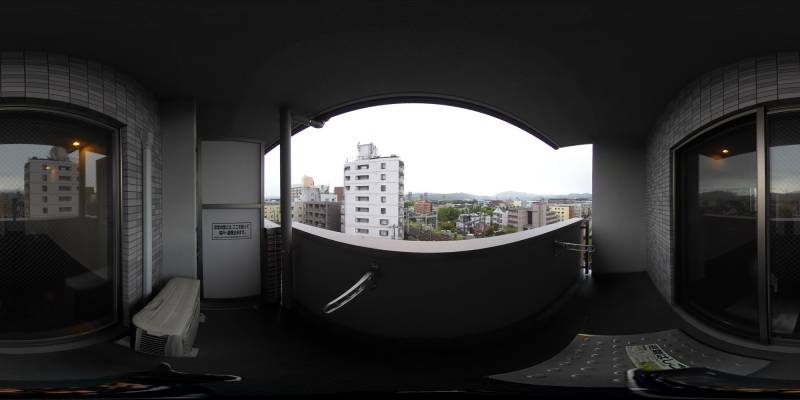 パノラマ画像バルコニー