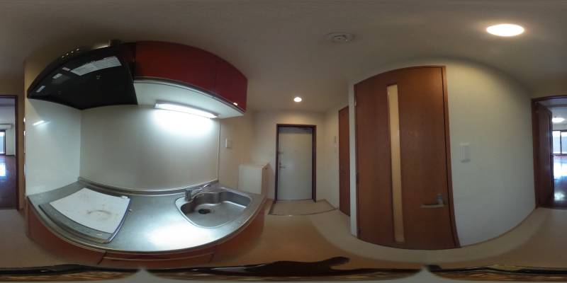 パノラマ画像キッチン