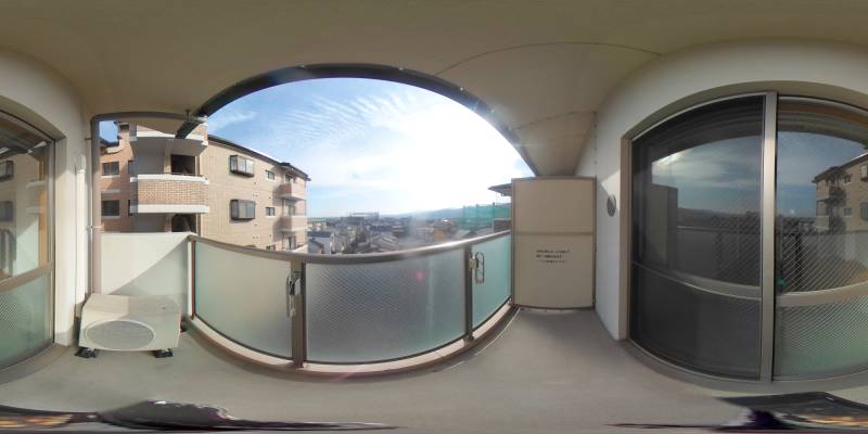 パノラマ画像バルコニー