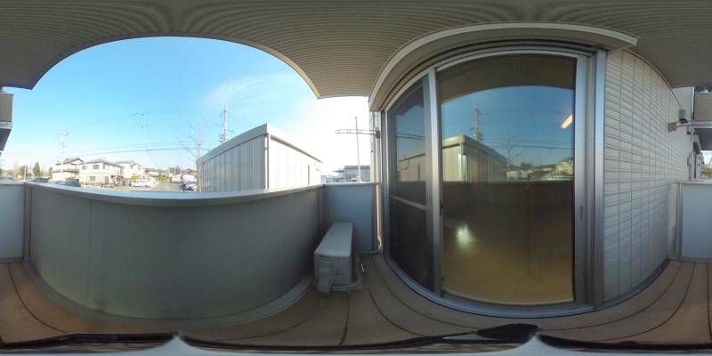 パノラマ画像バルコニー