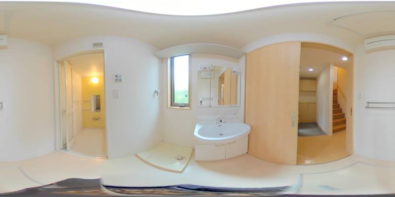 パノラマ画像洗面所