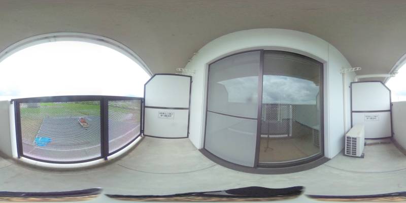 パノラマ画像バルコニー