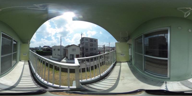 パノラマ画像バルコニー