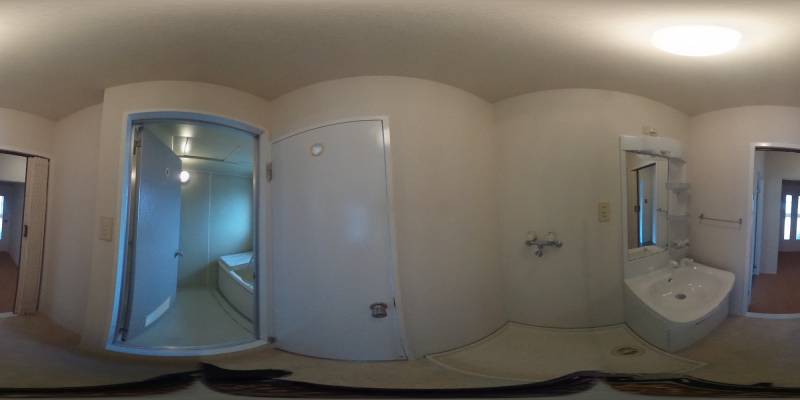 パノラマ画像洗面所