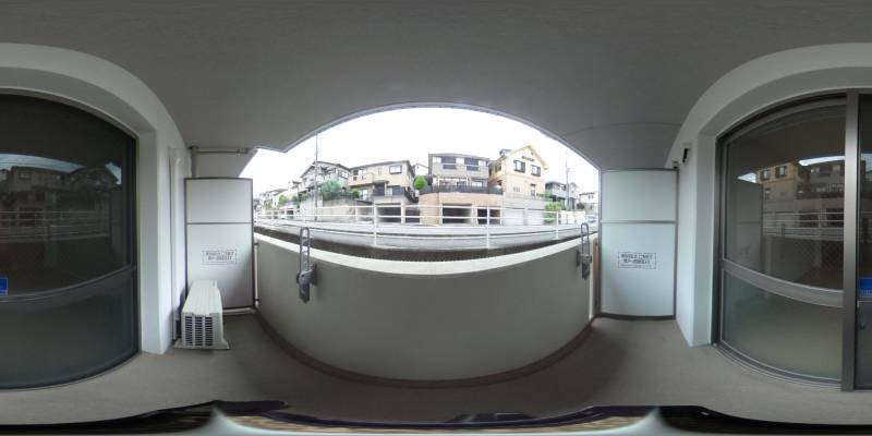 パノラマ画像バルコニー