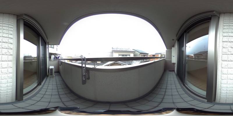 パノラマ画像バルコニー