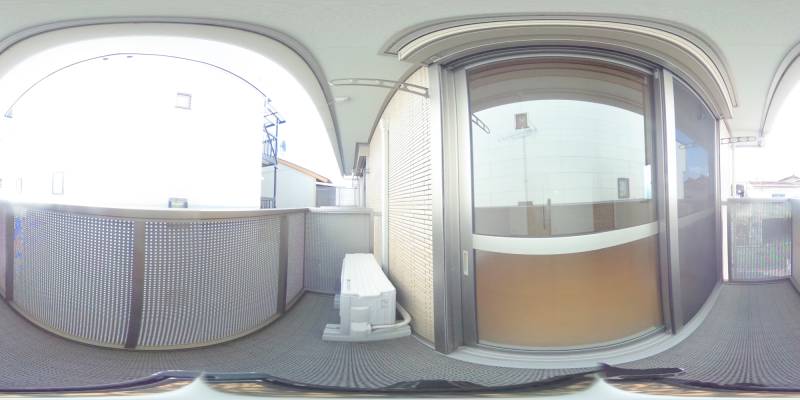 パノラマ画像バルコニー