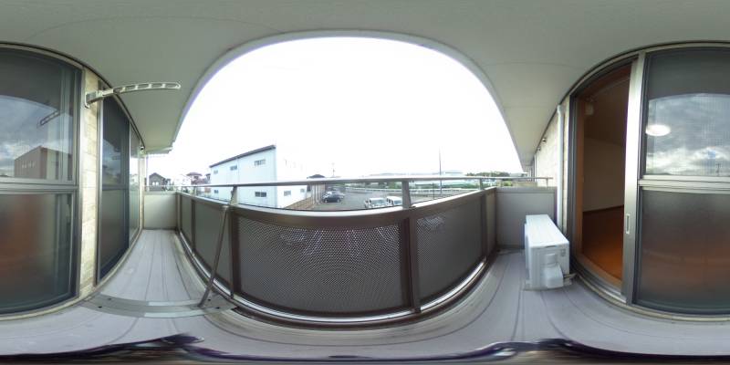 パノラマ画像バルコニー