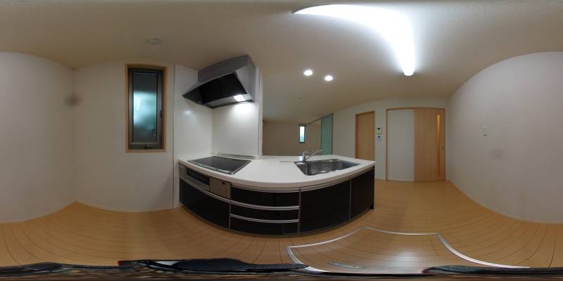 パノラマ画像キッチン