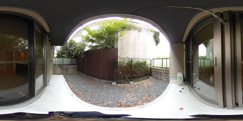 パノラマ画像庭