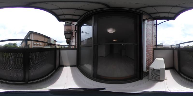 パノラマ画像バルコニー