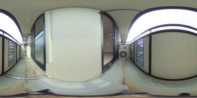 パノラマ画像バルコニー