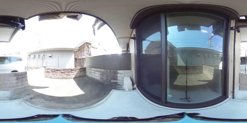 パノラマ画像庭