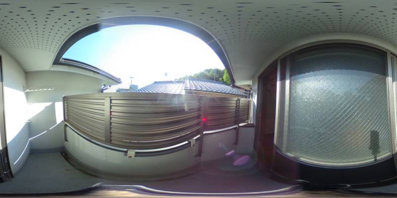 パノラマ画像バルコニー