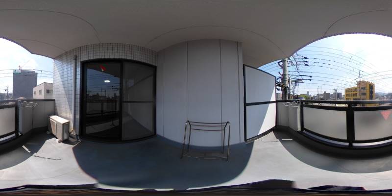 パノラマ画像バルコニー