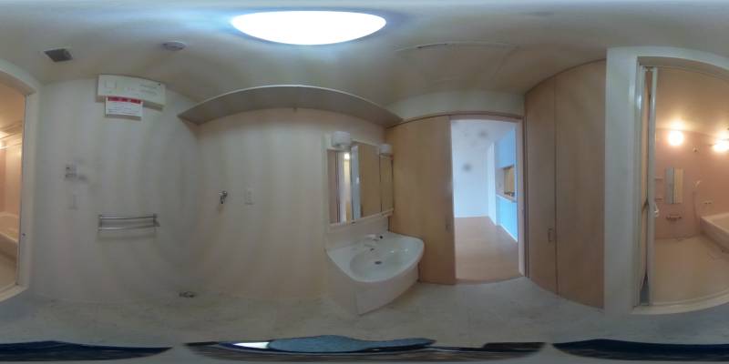 パノラマ画像洗面所