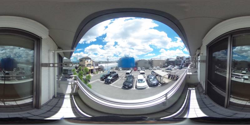 パノラマ画像バルコニー