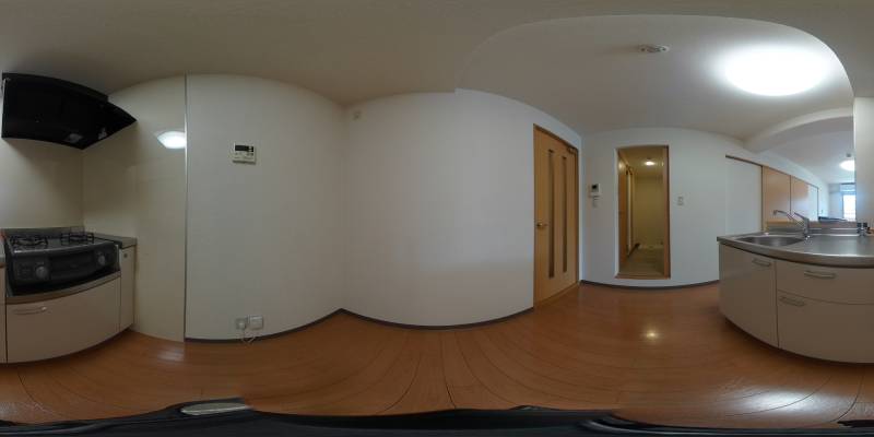 パノラマ画像キッチン