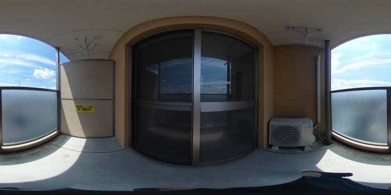 パノラマ画像バルコニー