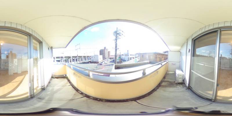 パノラマ画像バルコニー