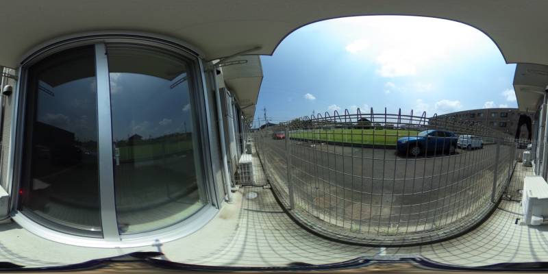 パノラマ画像バルコニー