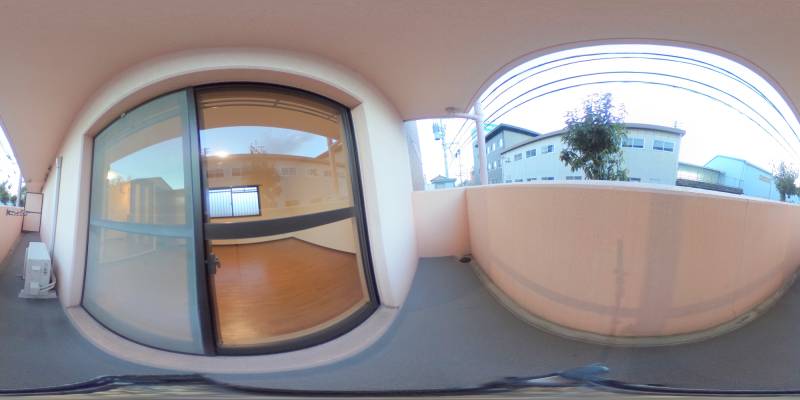 パノラマ画像バルコニー