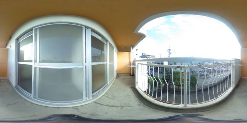 パノラマ画像バルコニー