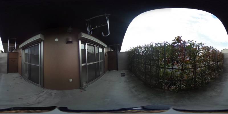 パノラマ画像バルコニー