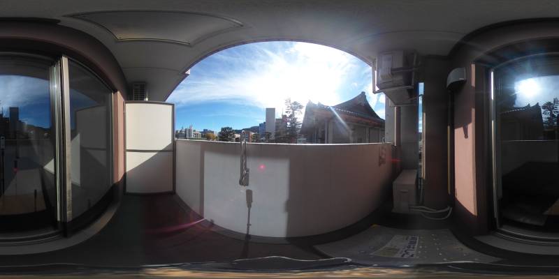 パノラマ画像バルコニー