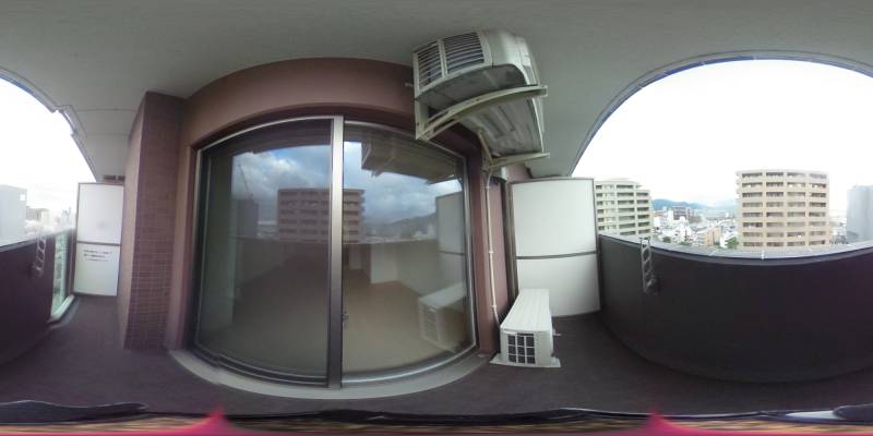 パノラマ画像バルコニー