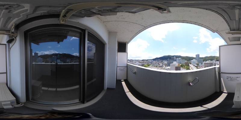 パノラマ画像バルコニー