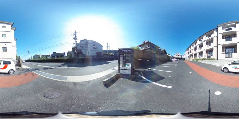 パノラマ画像駐車場