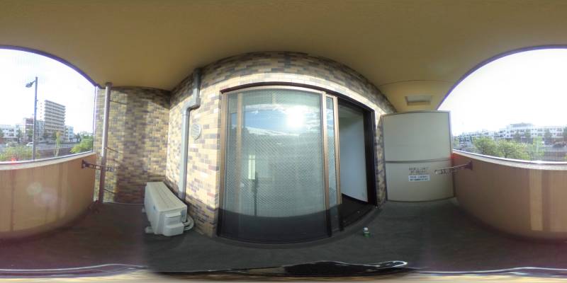 パノラマ画像バルコニー