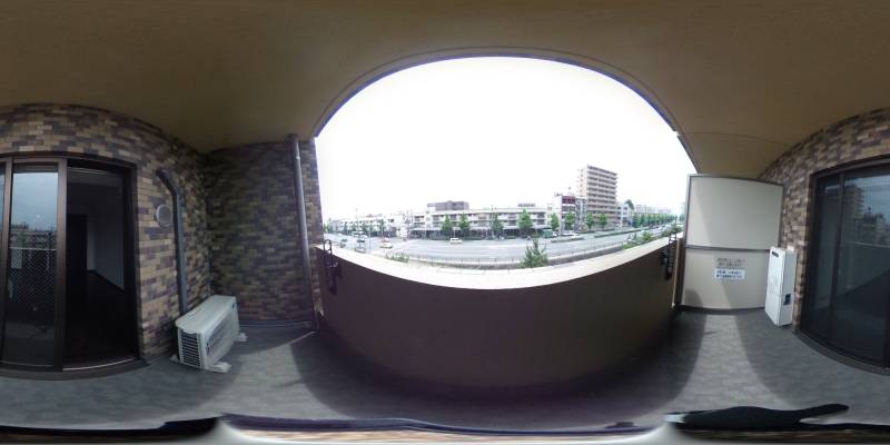 パノラマ画像バルコニー