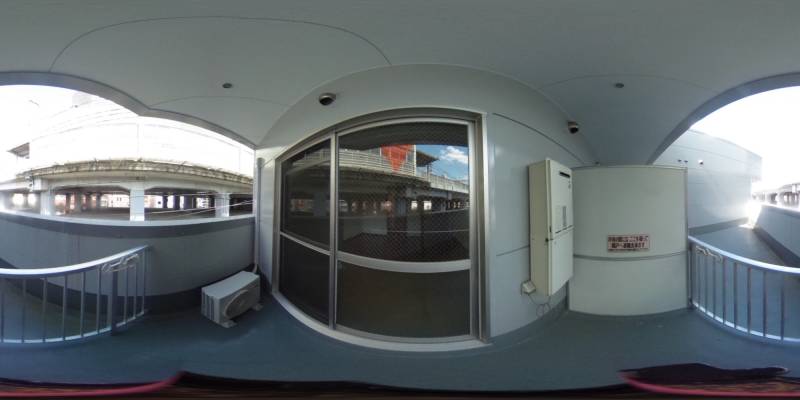 パノラマ画像バルコニー