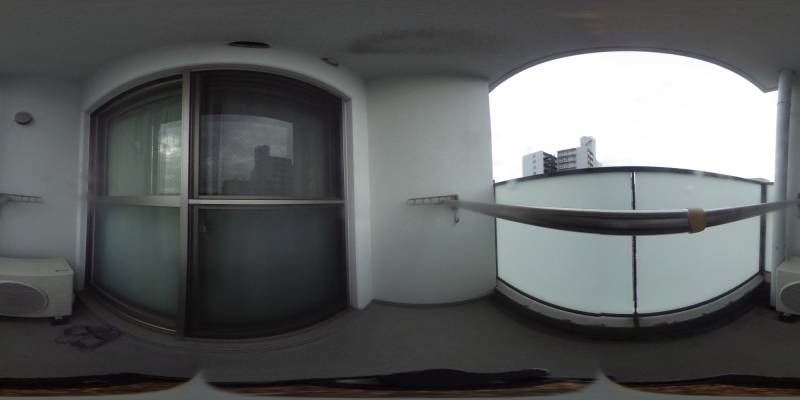 パノラマ画像バルコニー