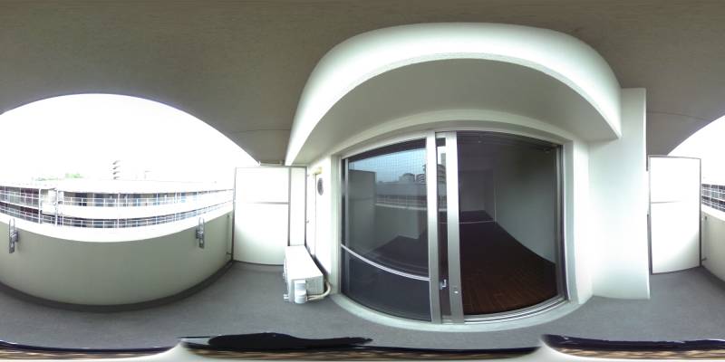 パノラマ画像バルコニー