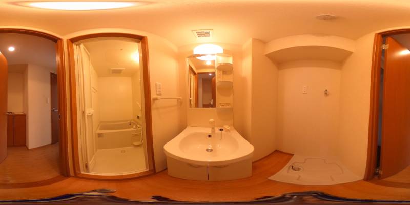 パノラマ画像洗面所