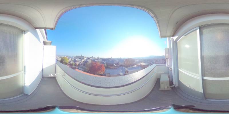 パノラマ画像バルコニー