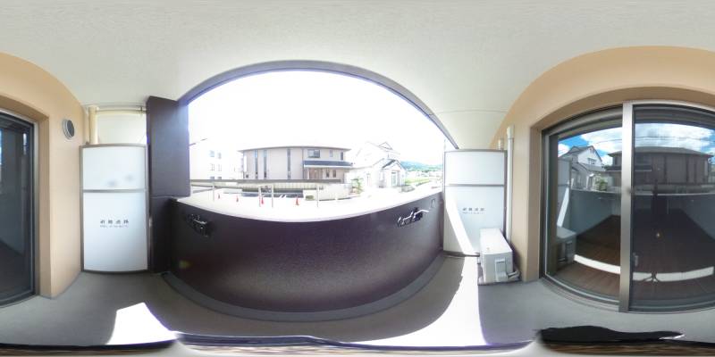 パノラマ画像バルコニー