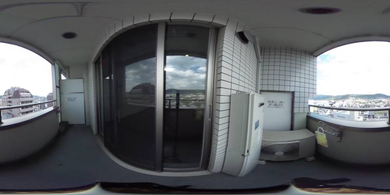 パノラマ画像バルコニー