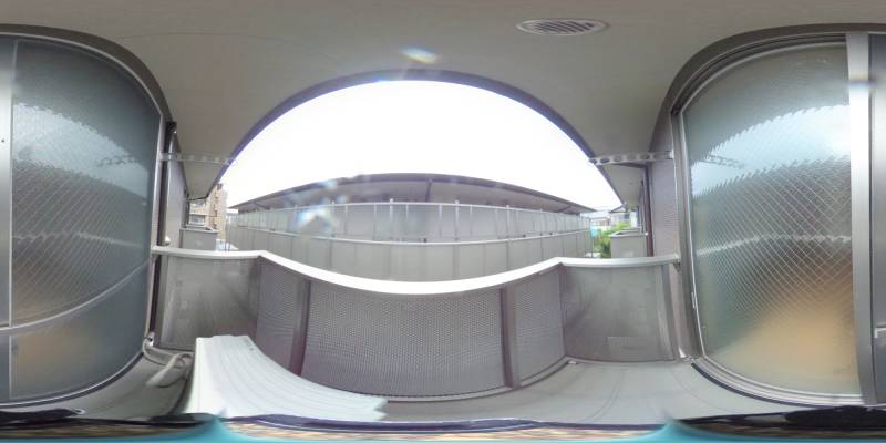 パノラマ画像バルコニー