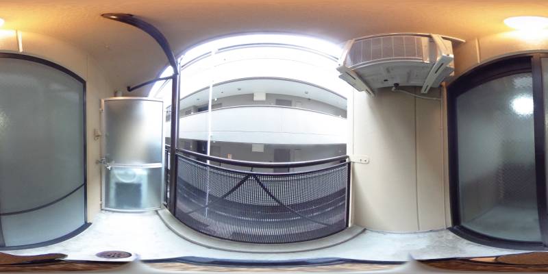 パノラマ画像バルコニー