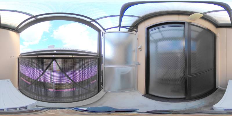 パノラマ画像バルコニー