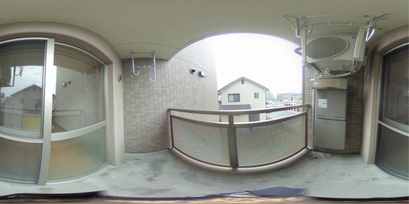 パノラマ画像バルコニー