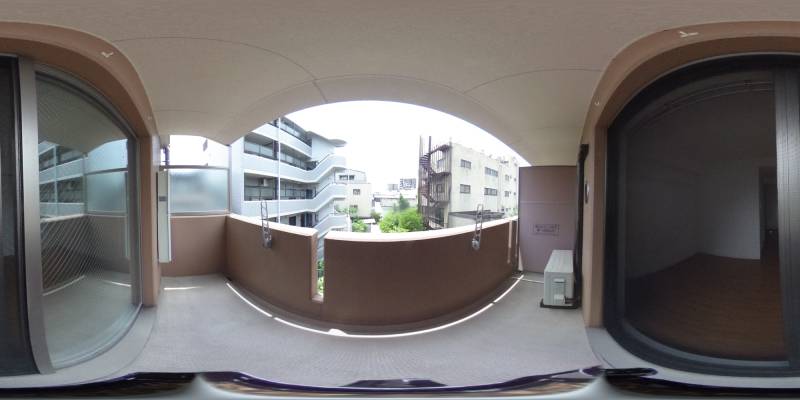 パノラマ画像バルコニー