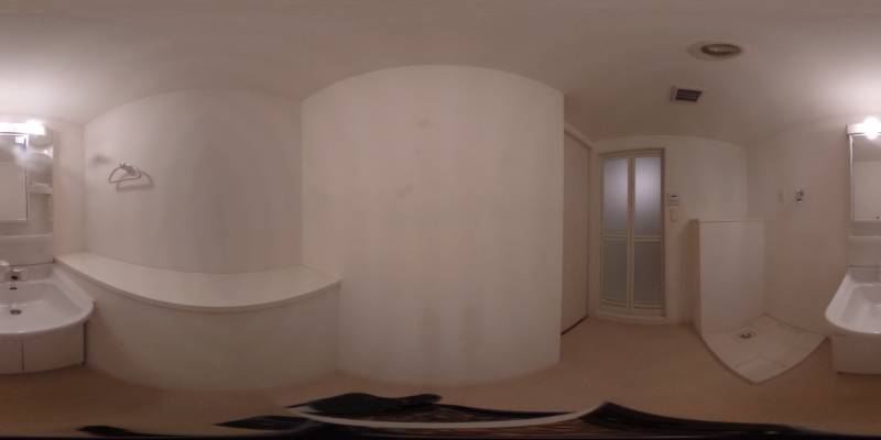 パノラマ画像洗面所