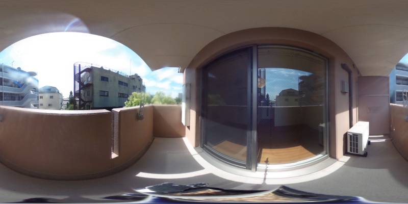 パノラマ画像バルコニー