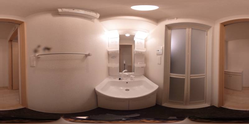 パノラマ画像洗面所